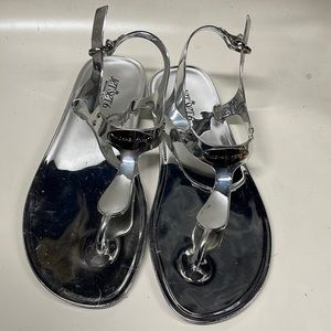 Michael Kor Logo Plaque PVC Sandal